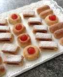 Panellets de naranja, membrillo y cerezas