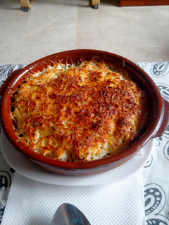 Una foto de Risotto al champiñon gratinado