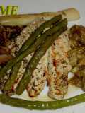 Filetes de pavo con hortalizas asadas