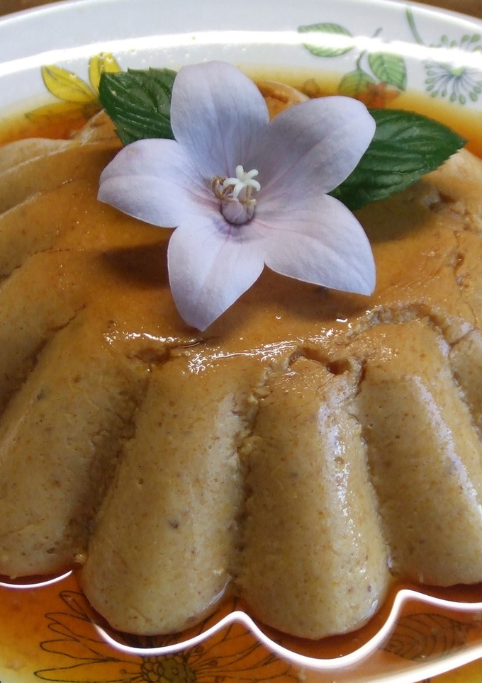 Una foto de Budín flan de caqui al aroma de mandarina