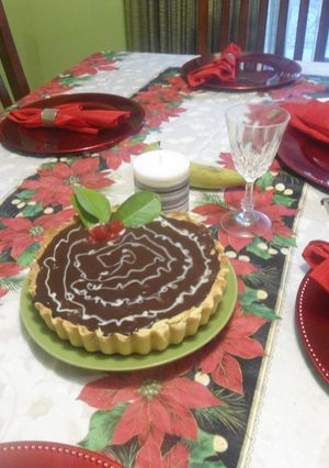 Una foto de Pay de Chocolate y coco