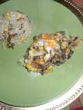 Pastel con flor de calabaza