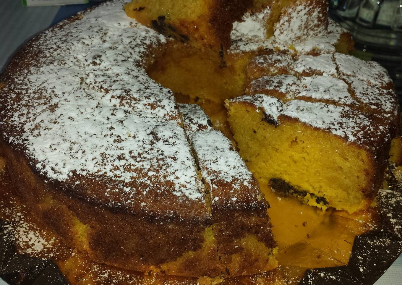 Bizcocho de calabaza naranja