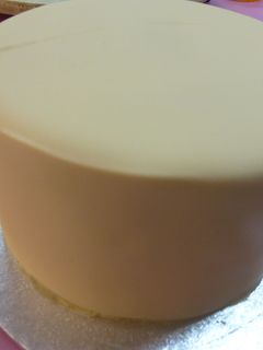 Una foto de Cómo se cubre una tarta con fondant