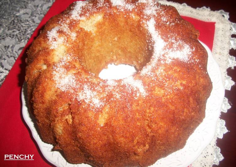 Bizcocho de plátano al ron