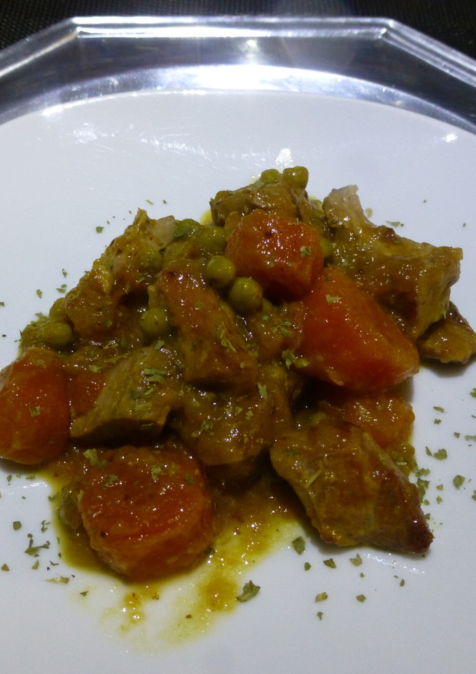 Una foto de Menestra de pavo al curry