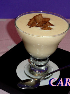 Una foto de Batido de queso y ciruelas