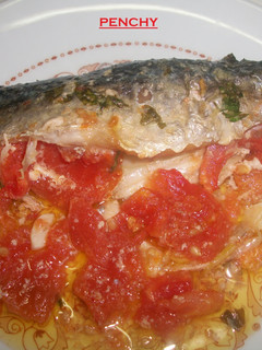 Una foto de Caballas rellenas con verduras al limón
