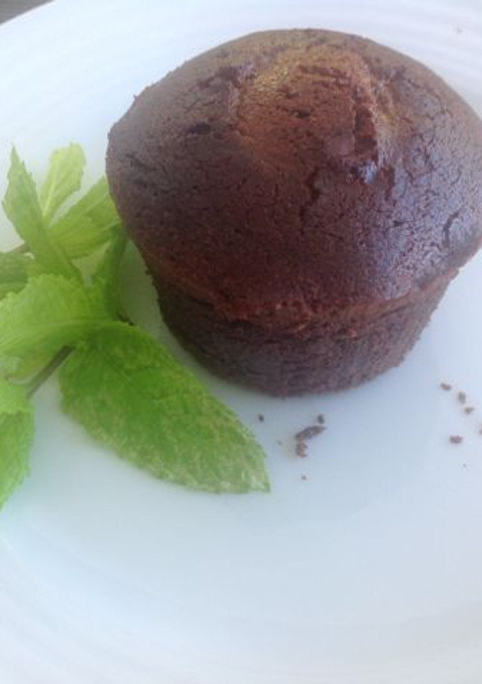 Una foto de Coulant de chocolate casero