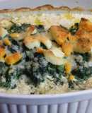 Bacalao al horno con espinacas y crema
