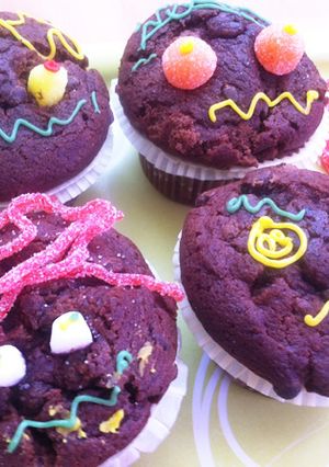 Una foto de Muffins de Halloween