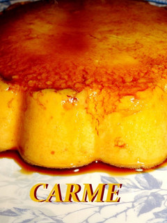 Una foto de Flan de turrón sin huevo