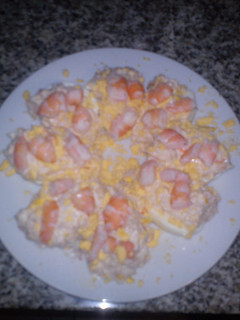Una foto de Huevos rellenos Dukan