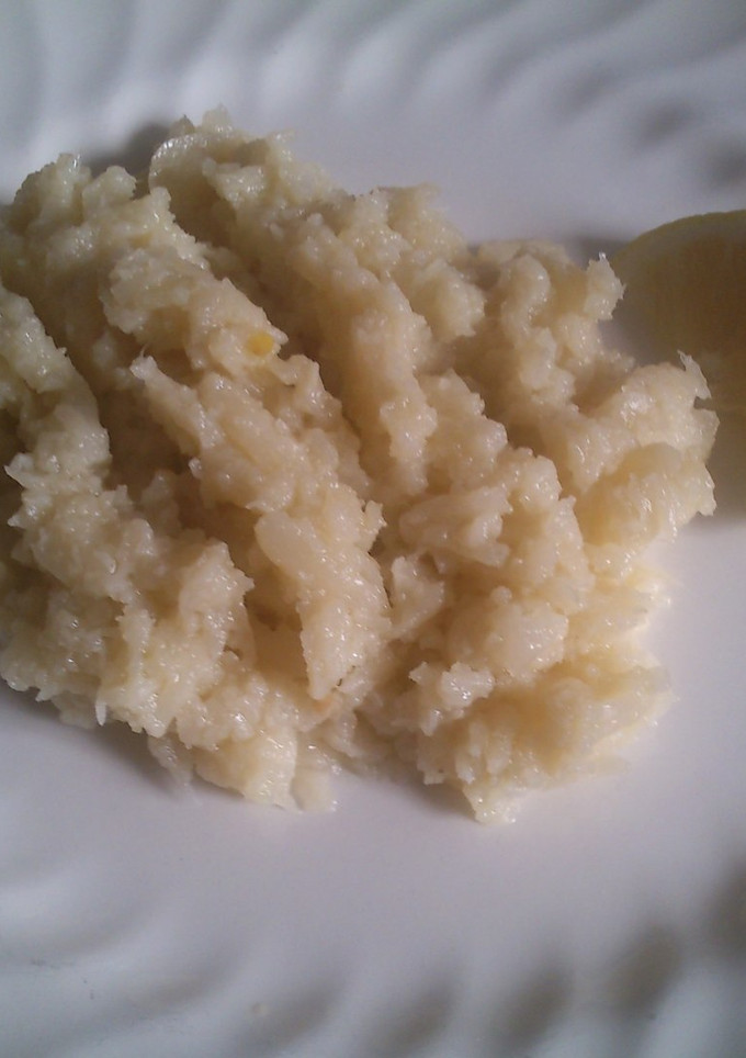 Una foto de Coliflor machacada