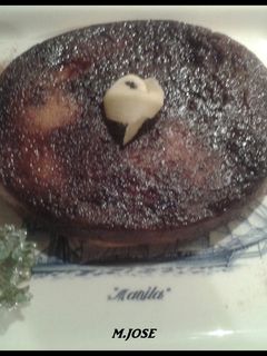 Una foto de Pudin pan y manzana 