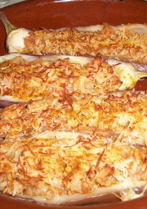 Una foto de Berenjenas rellenas de cordero al curry
