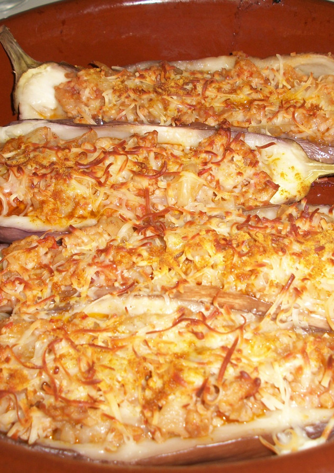 Una foto de Berenjenas rellenas de cordero al curry