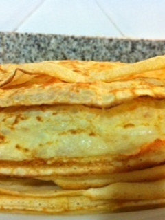 Una foto de Masa de crepes