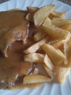Una foto de Carne de cerdo en olla express