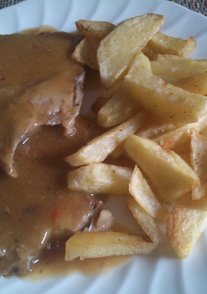 Una foto de Carne de cerdo en olla express