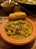 Wok de arroz marino