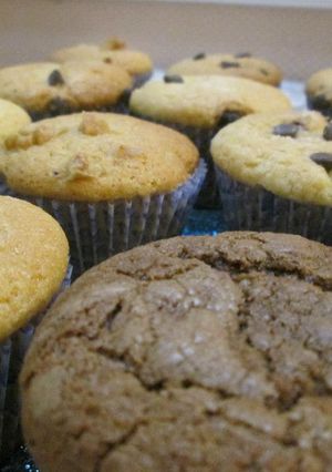 Una foto de Muffins con variantes apto celíacos
