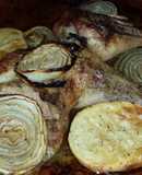 Muslo y contramuslo asado al horno