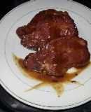 Chuletas de puerco a la miel