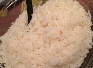 Una foto de Arroz cocido
