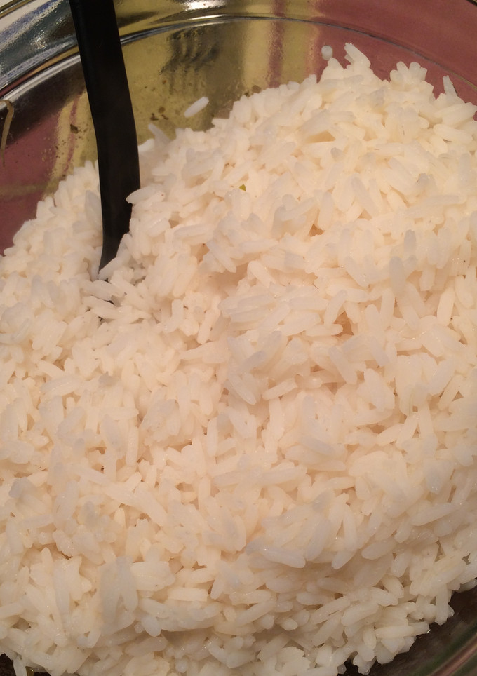 Una foto de Arroz cocido