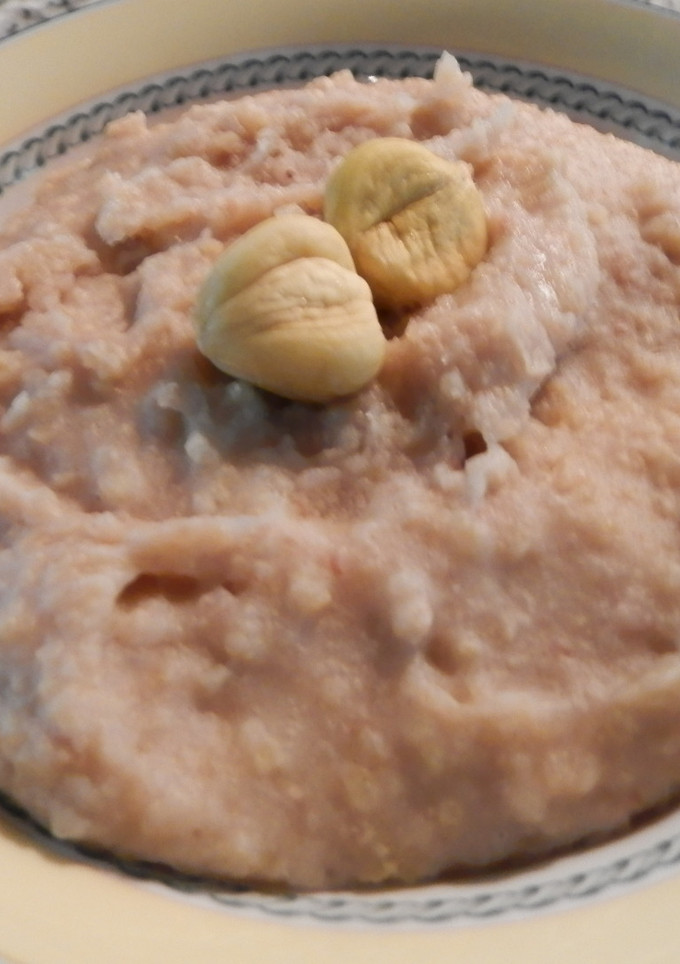 Una foto de Crema o puré de castañas