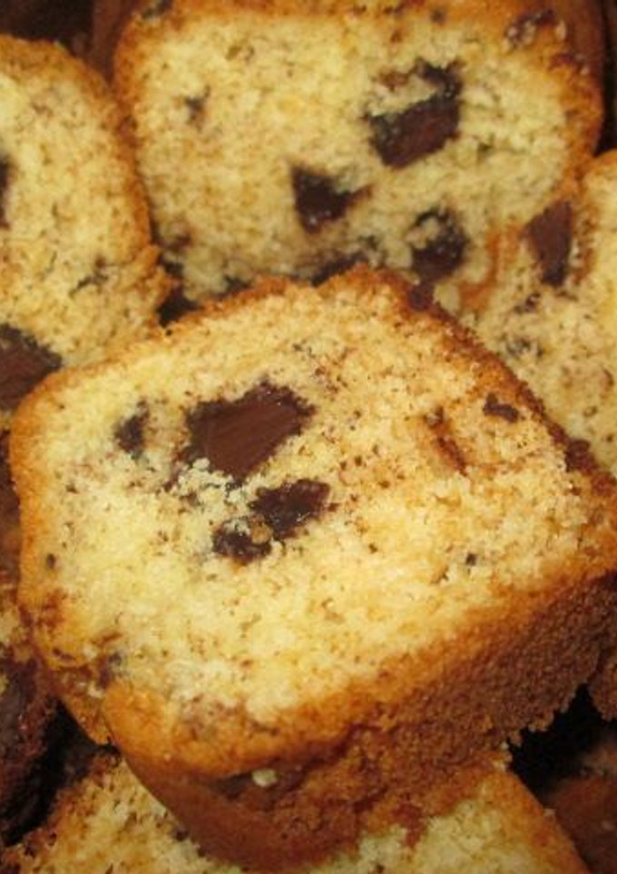 Una foto de Budín con trocitos o chip de chocolate