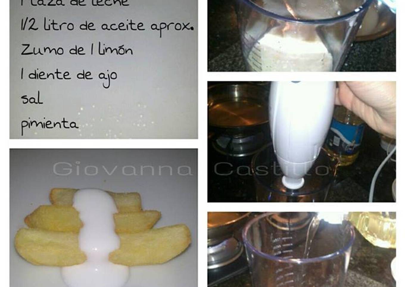 Alioli de leche