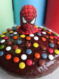 Una foto de Pastel de coca cola Spiderman