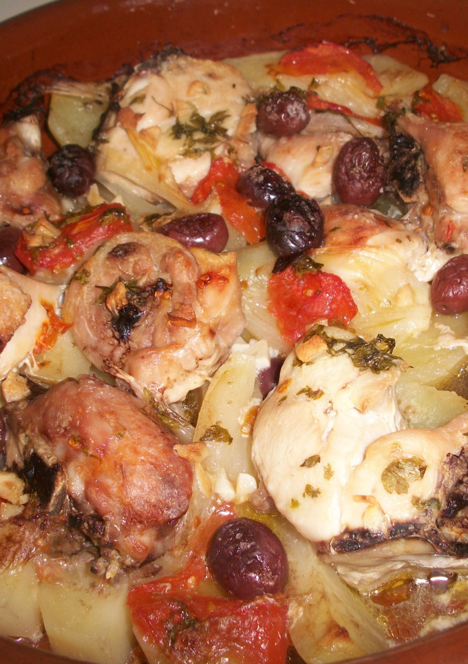 Una foto de Pollo asado al estilo murciano