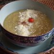 Sopa de verduras con azafrán