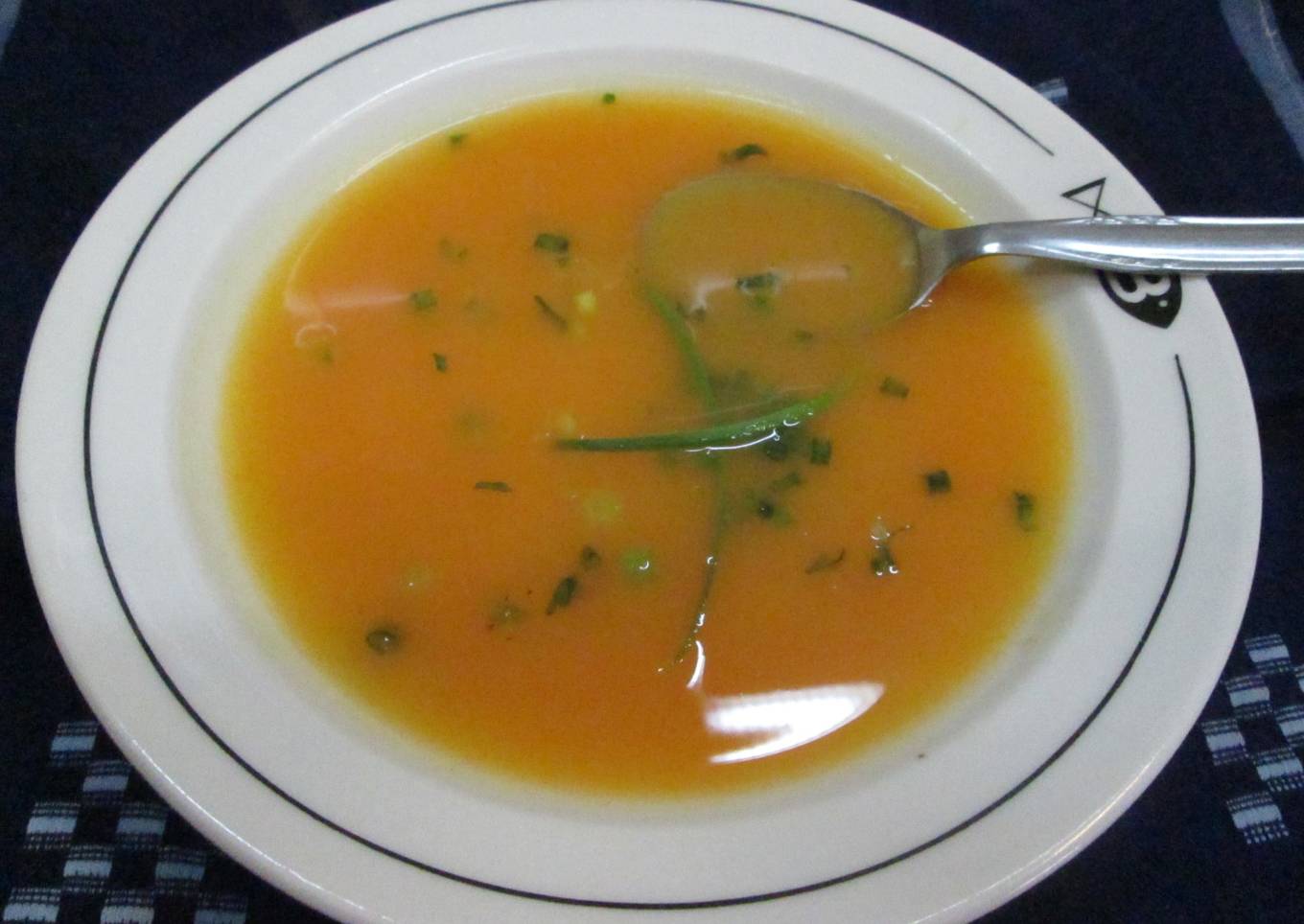 Sopa crema de calabaza y zanahoria<br />