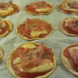 Mini pizzas con obleas