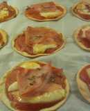 Mini pizzas con obleas