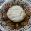 Pollo frito encebollado