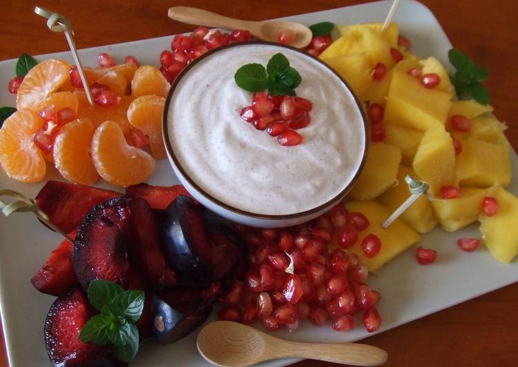 Fondue con frutas de otoño