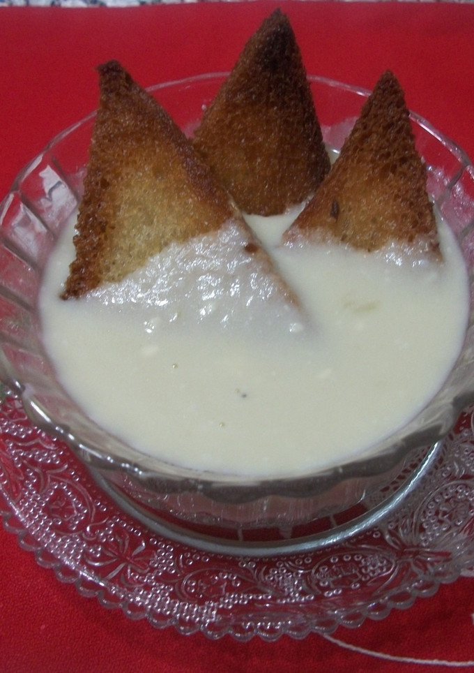 Una foto de Crema de apio con queso azul