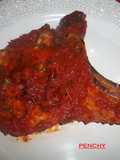 Chuletas de cerdo a la pizzaiola