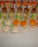  Mini canapés multicolores