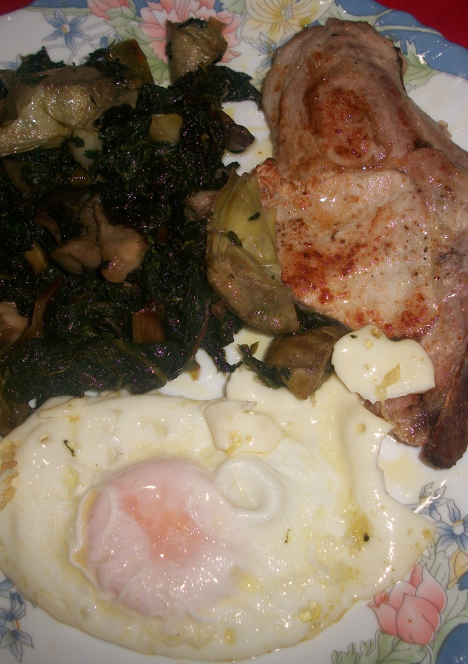 Una foto de Plato combinado de verduras con ajos tiernos