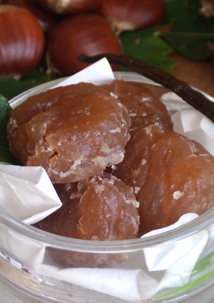 Una foto de Marrón glacé