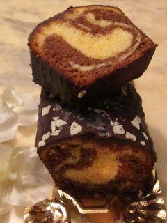 Una foto de Pastel marmolado