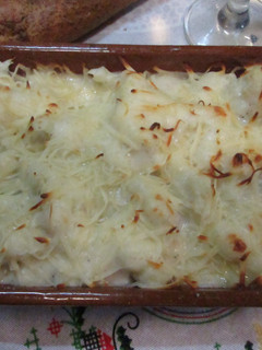 Una foto de Coliflor con salsa bechamel y queso mozzarella