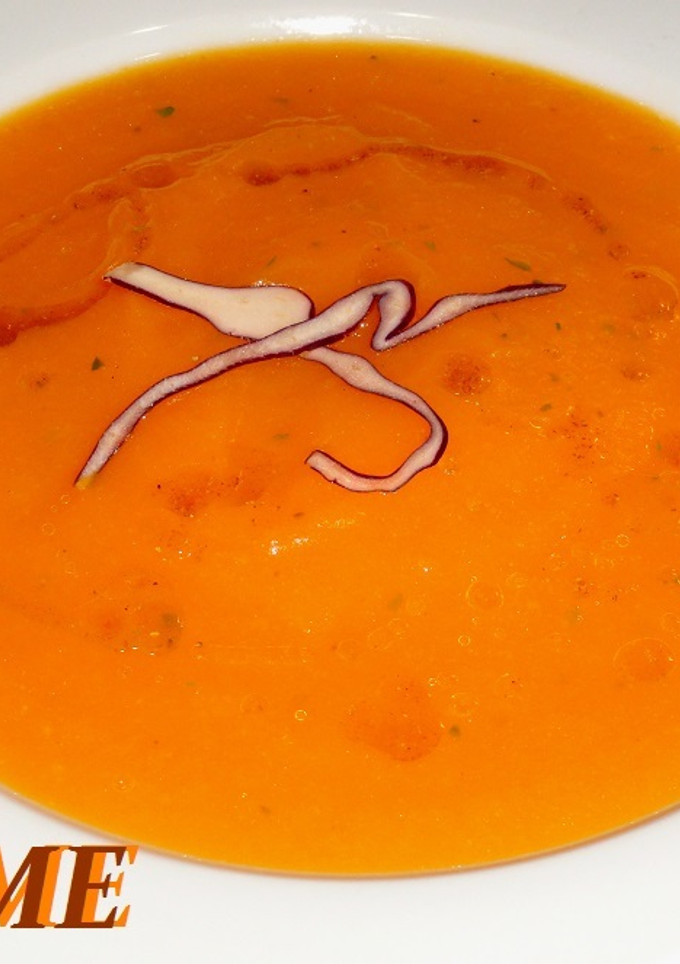 Una foto de Crema de calabaza con toque de curry