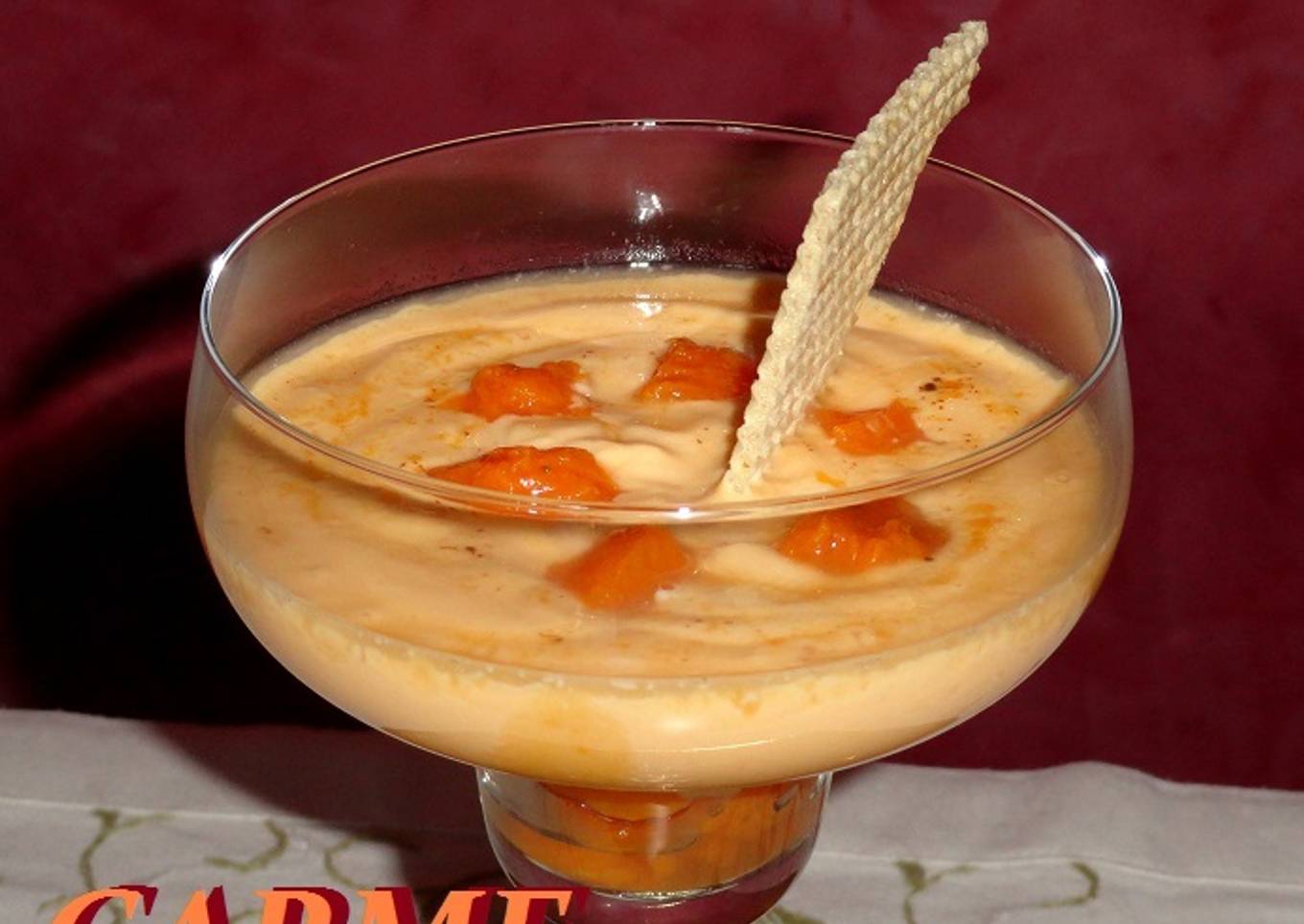 Copa dulce de crema de otoño<br />